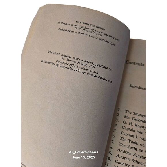 War with the newts by Karl Capek - bantam classic - Picture 3 of 6